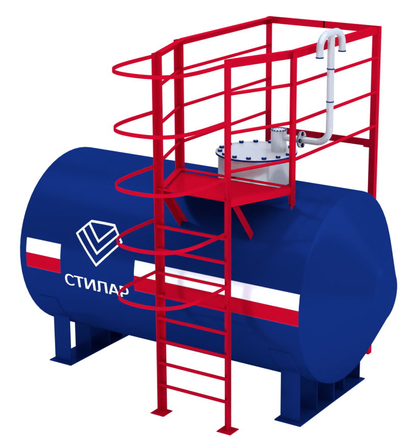 Горизонтальный резервуар РГСН для химических веществ 25 м³ от завода-производителя