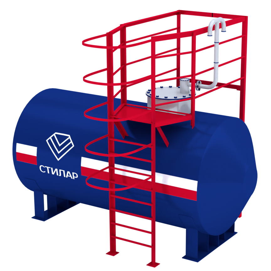 Горизонтальный резервуар РГСН для спирта 40 м³ от завода-производителя